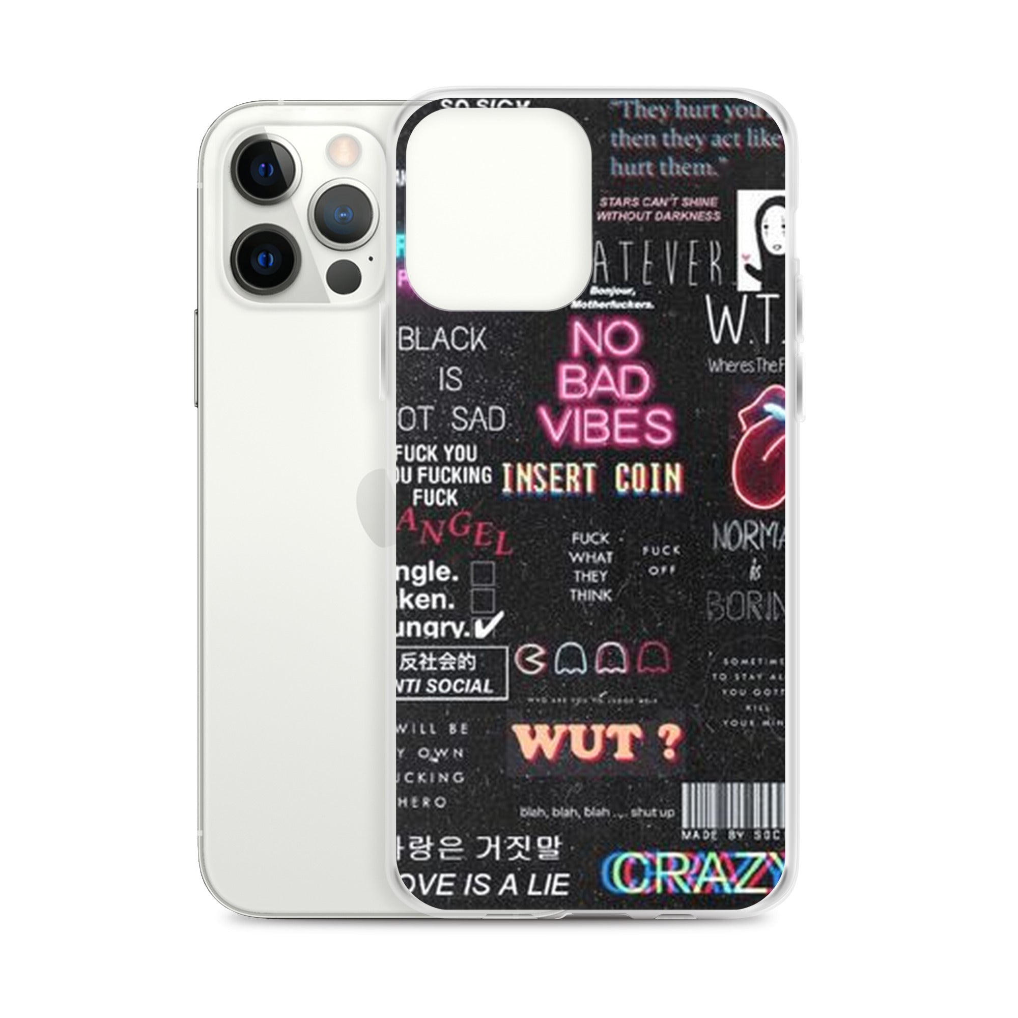 No bad vibes iPhone case