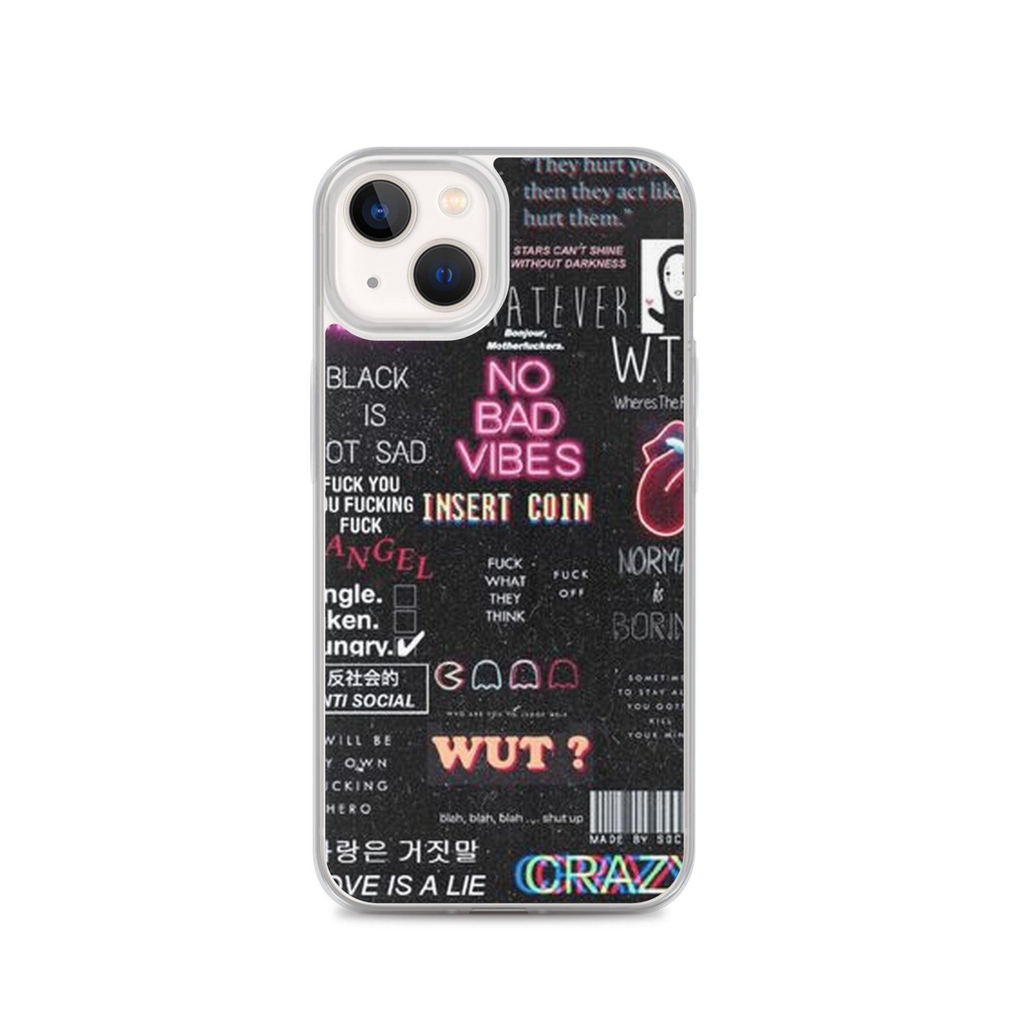 No bad vibes iPhone case