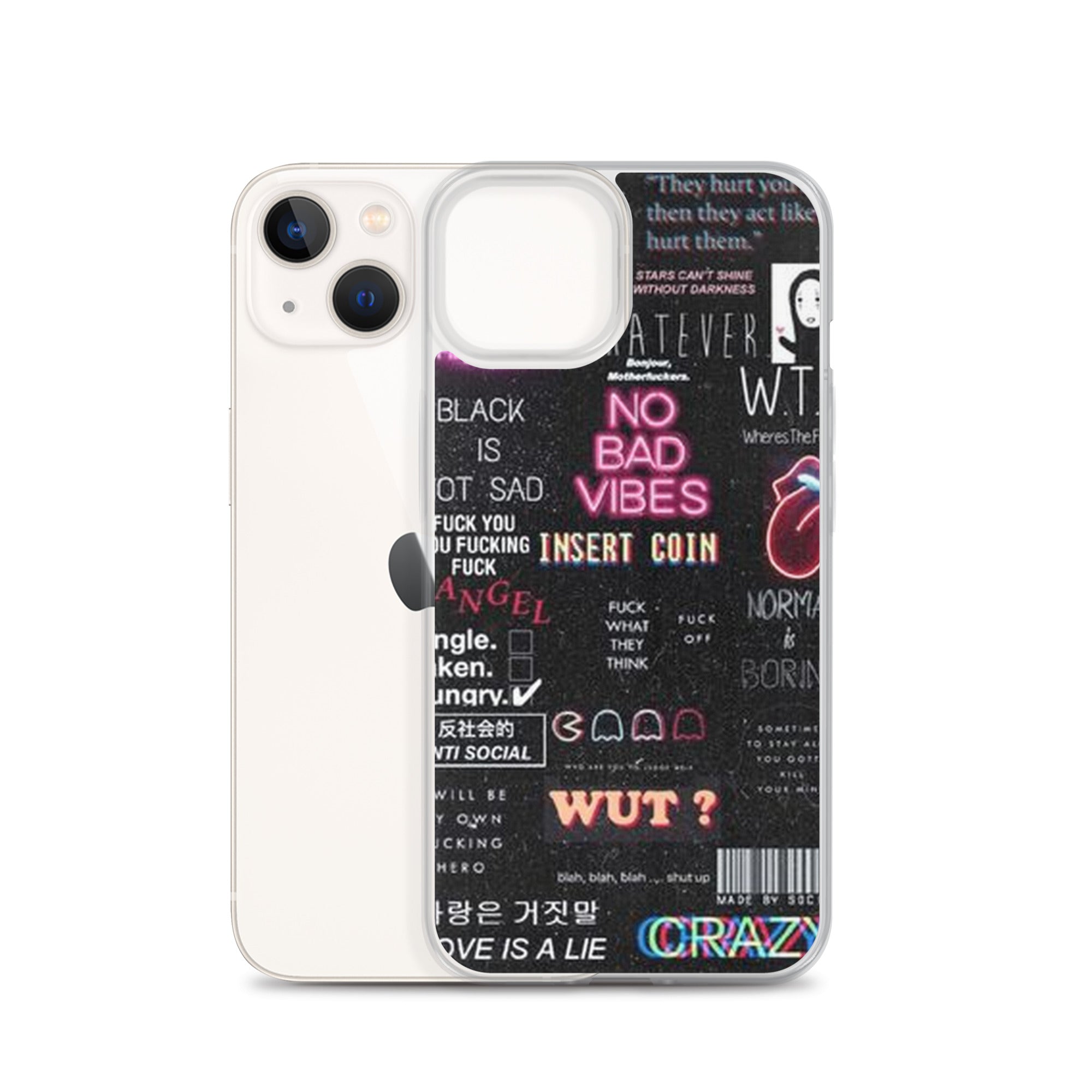 No bad vibes iPhone case