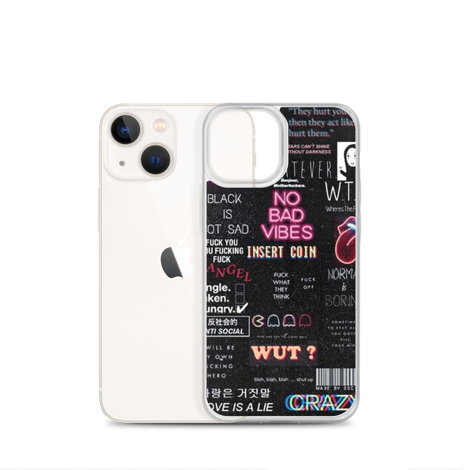 No bad vibes iPhone case