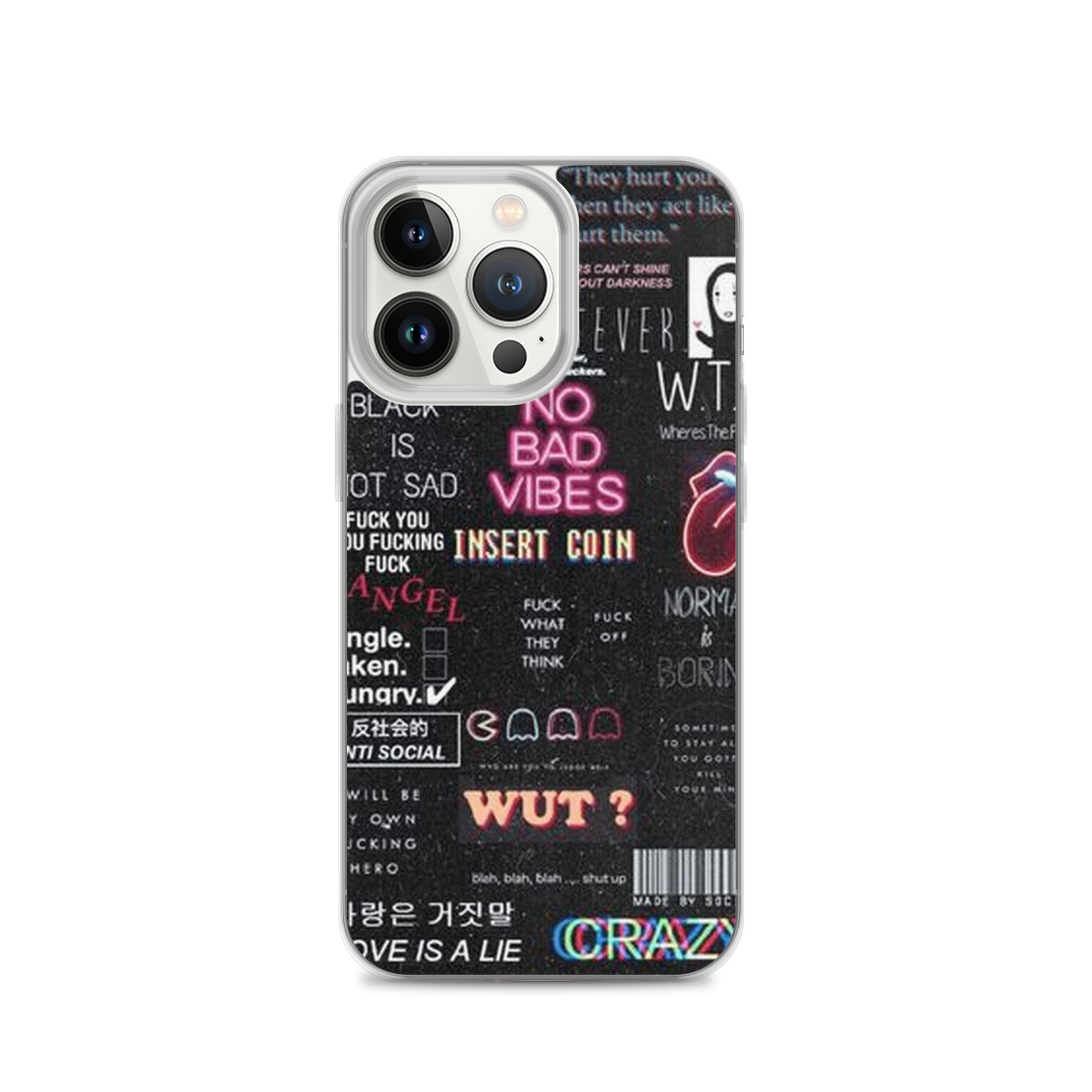 No bad vibes iPhone case