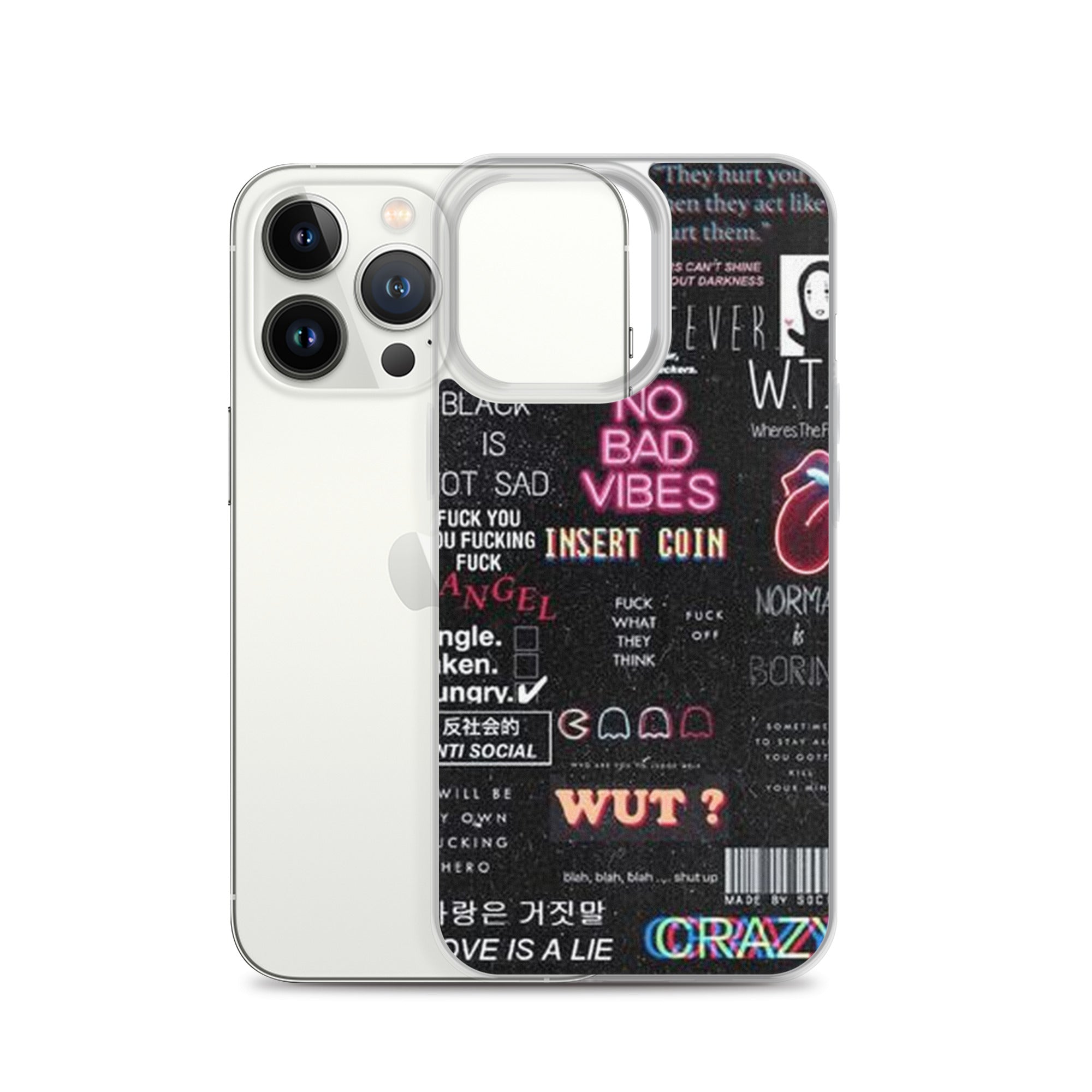 No bad vibes iPhone case