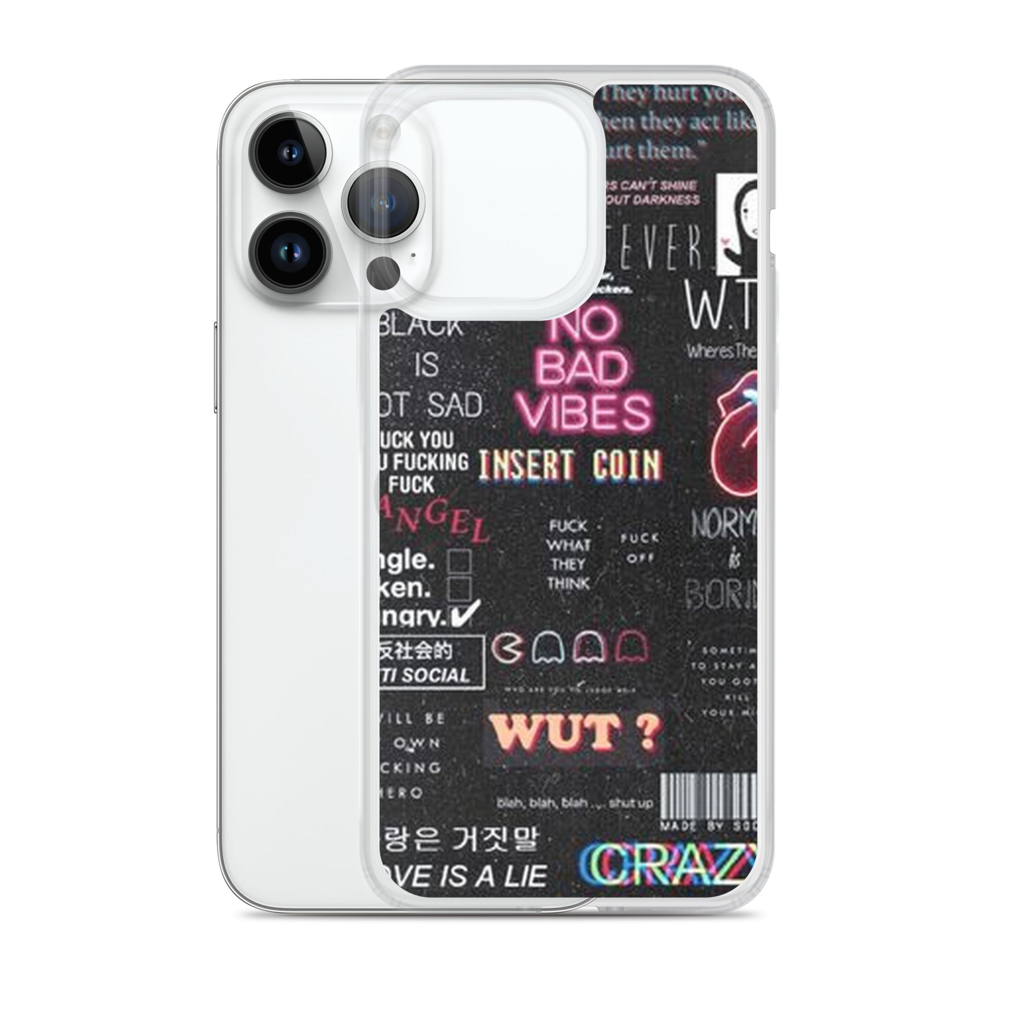 No bad vibes iPhone case