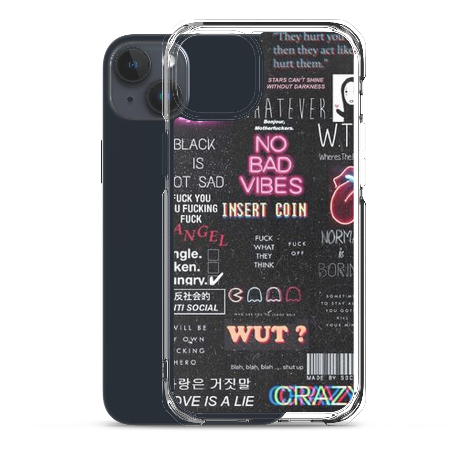 No bad vibes iPhone case