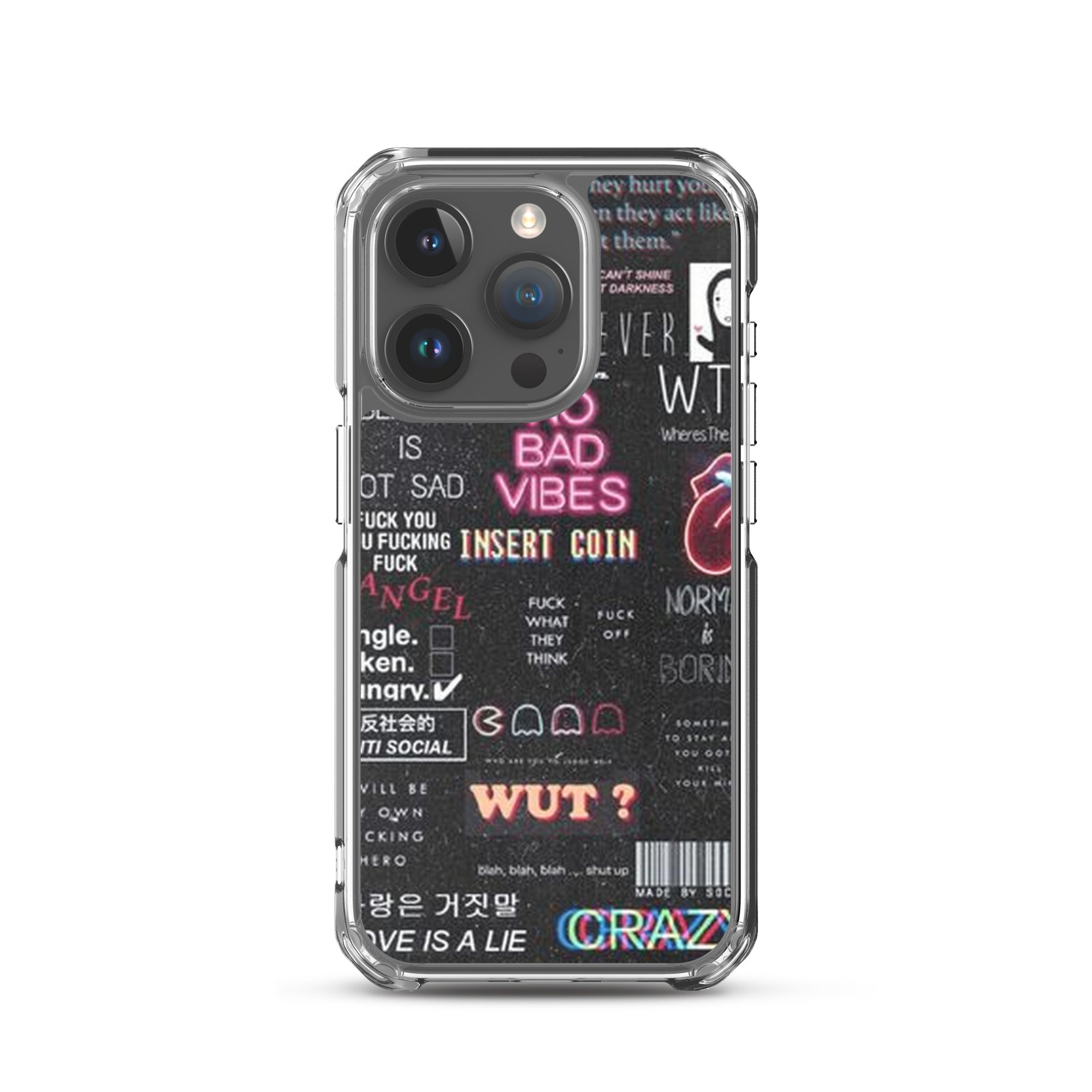 No bad vibes iPhone case