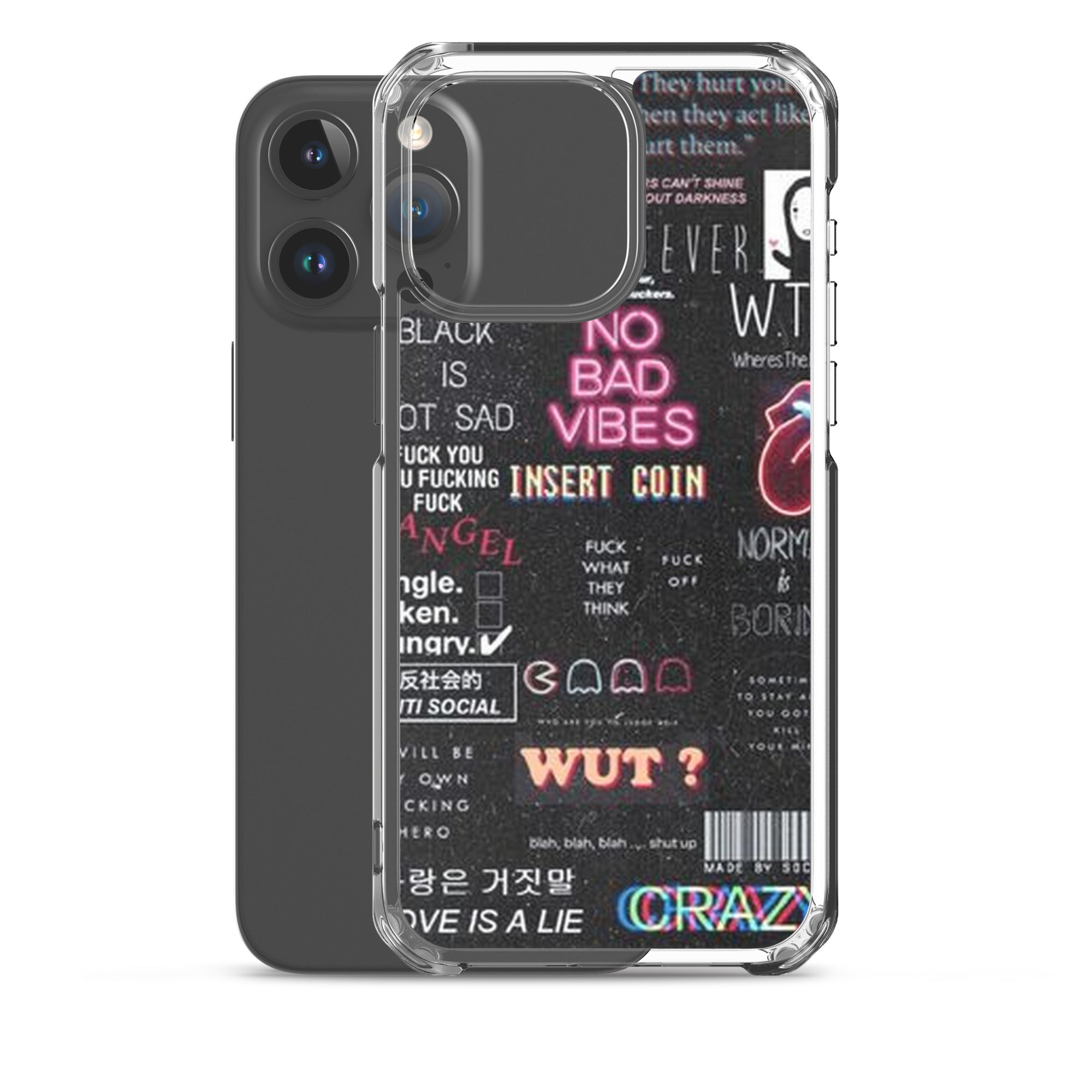 No bad vibes iPhone case