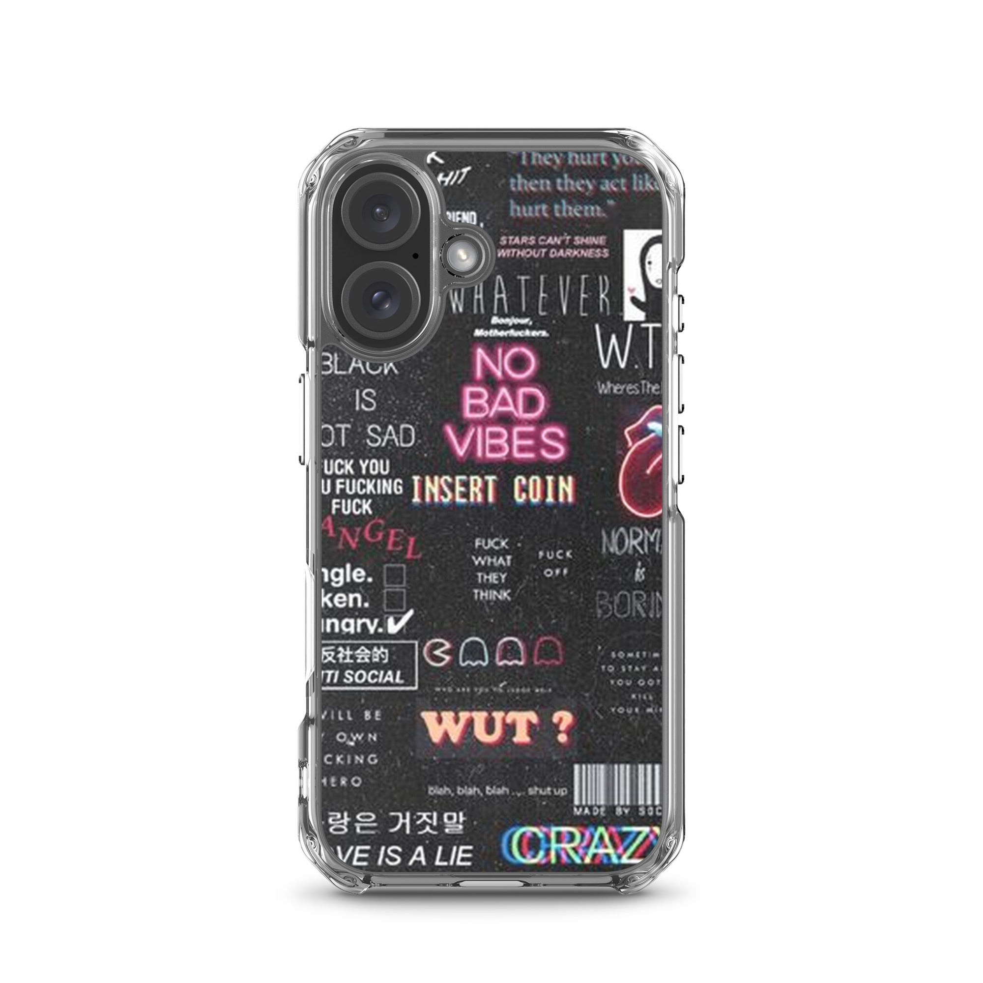 No bad vibes iPhone case