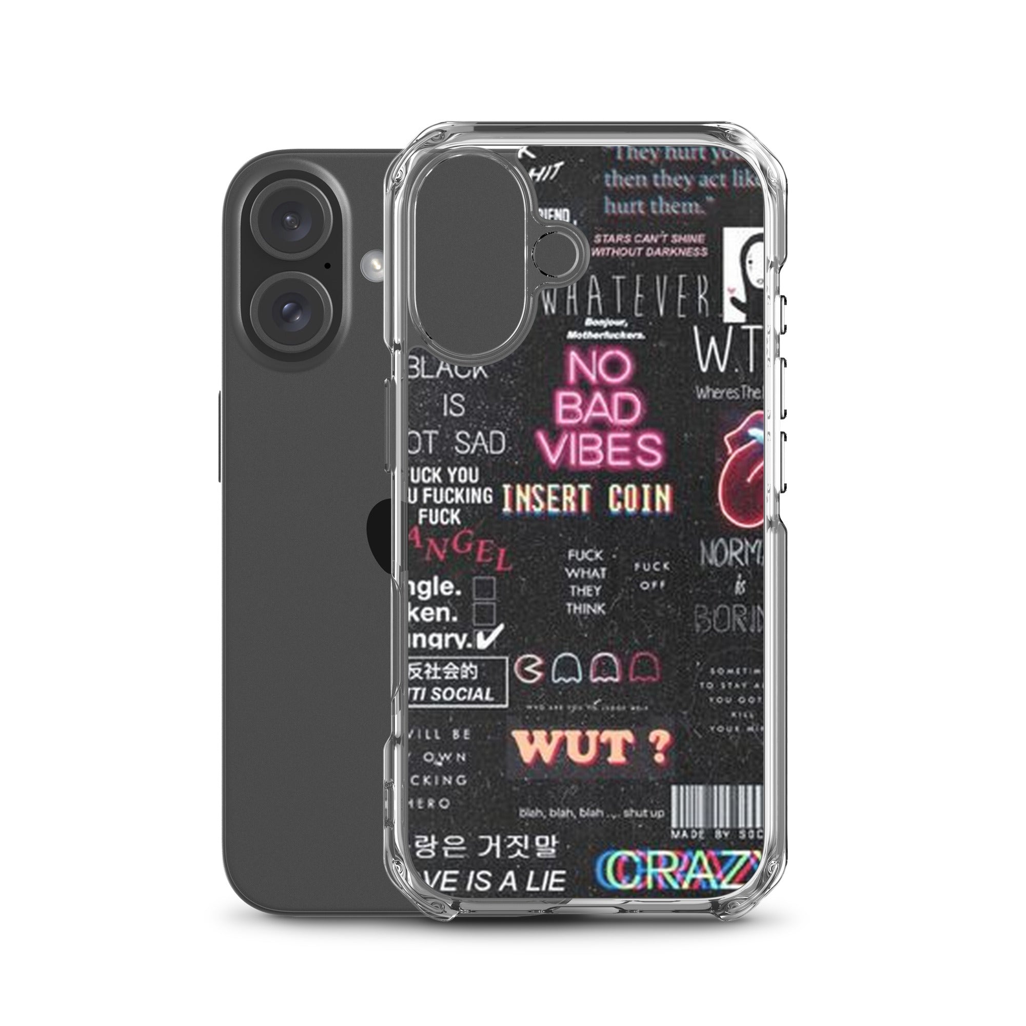 No bad vibes iPhone case
