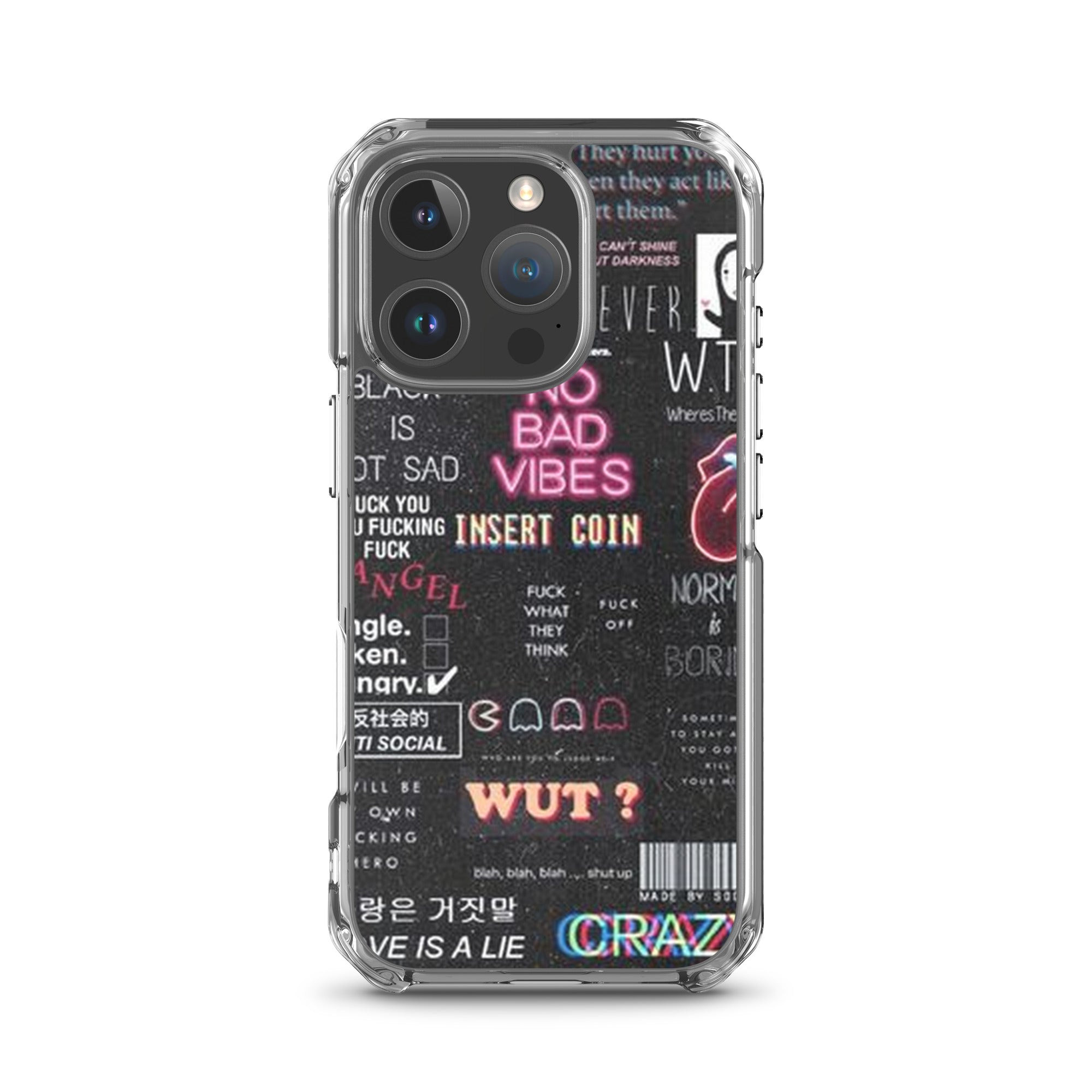No bad vibes iPhone case
