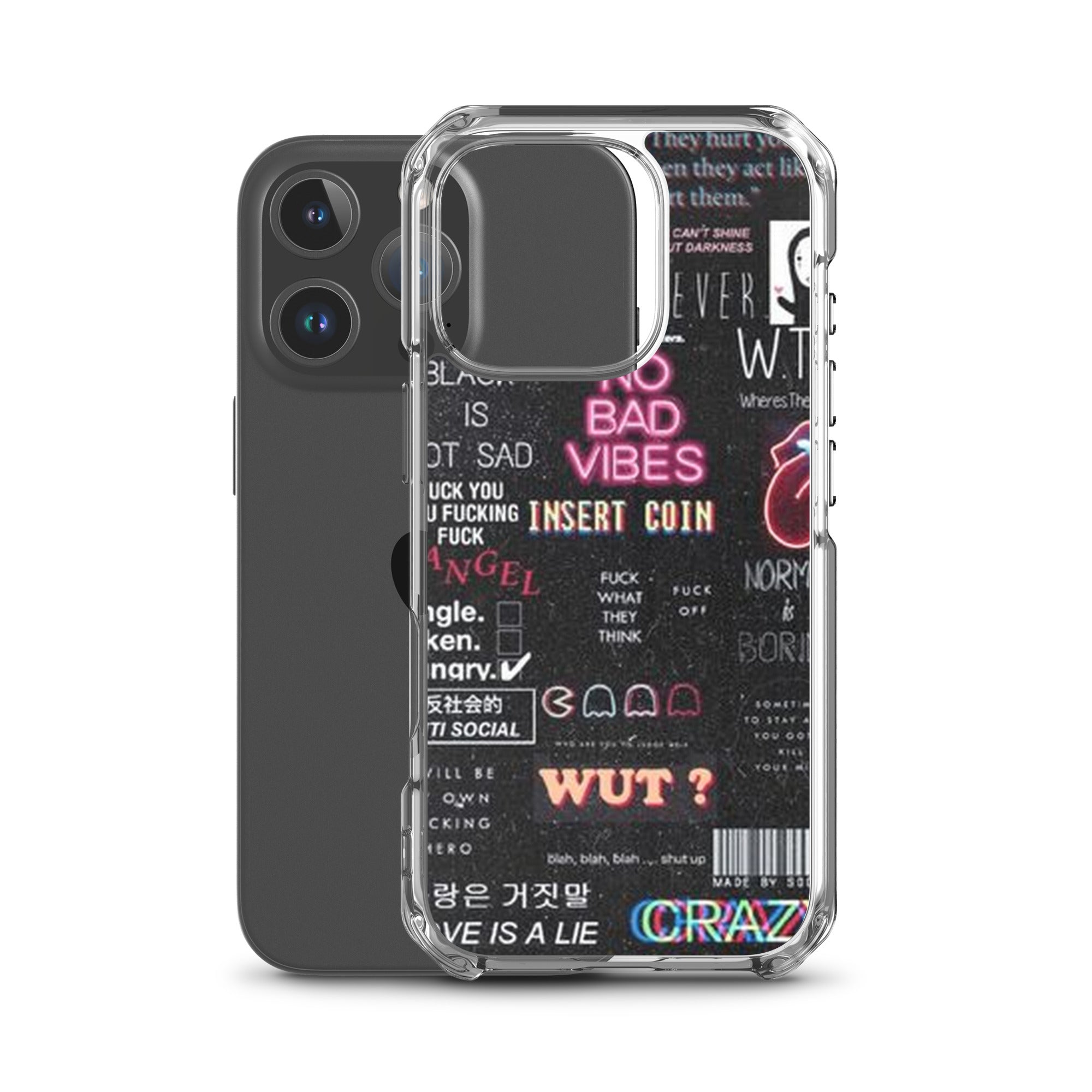 No bad vibes iPhone case