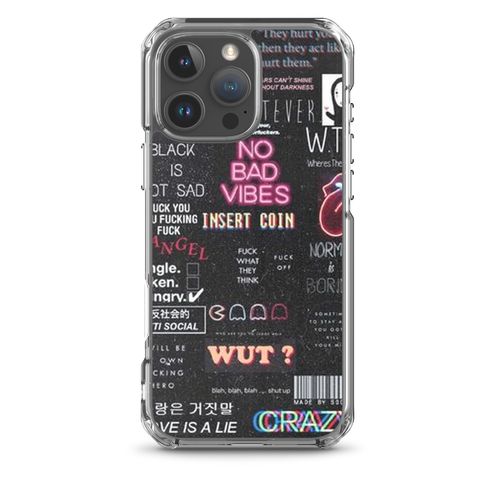 No bad vibes iPhone case