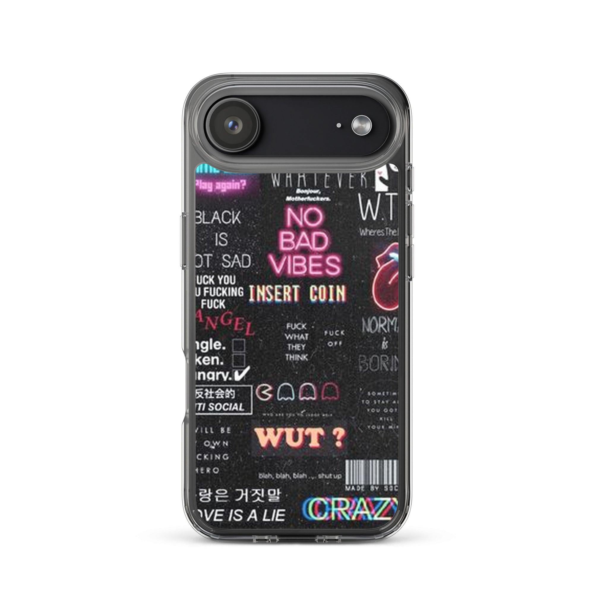 No bad vibes iPhone case