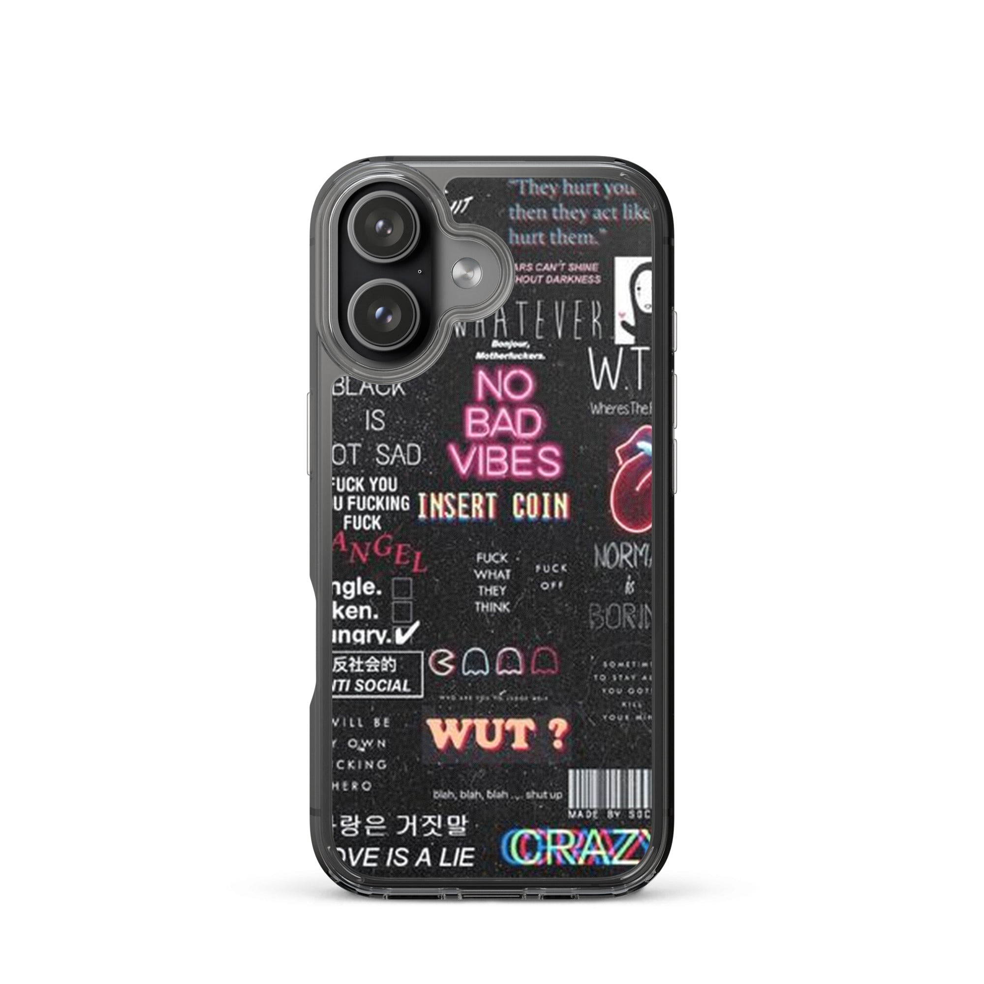 No bad vibes iPhone case