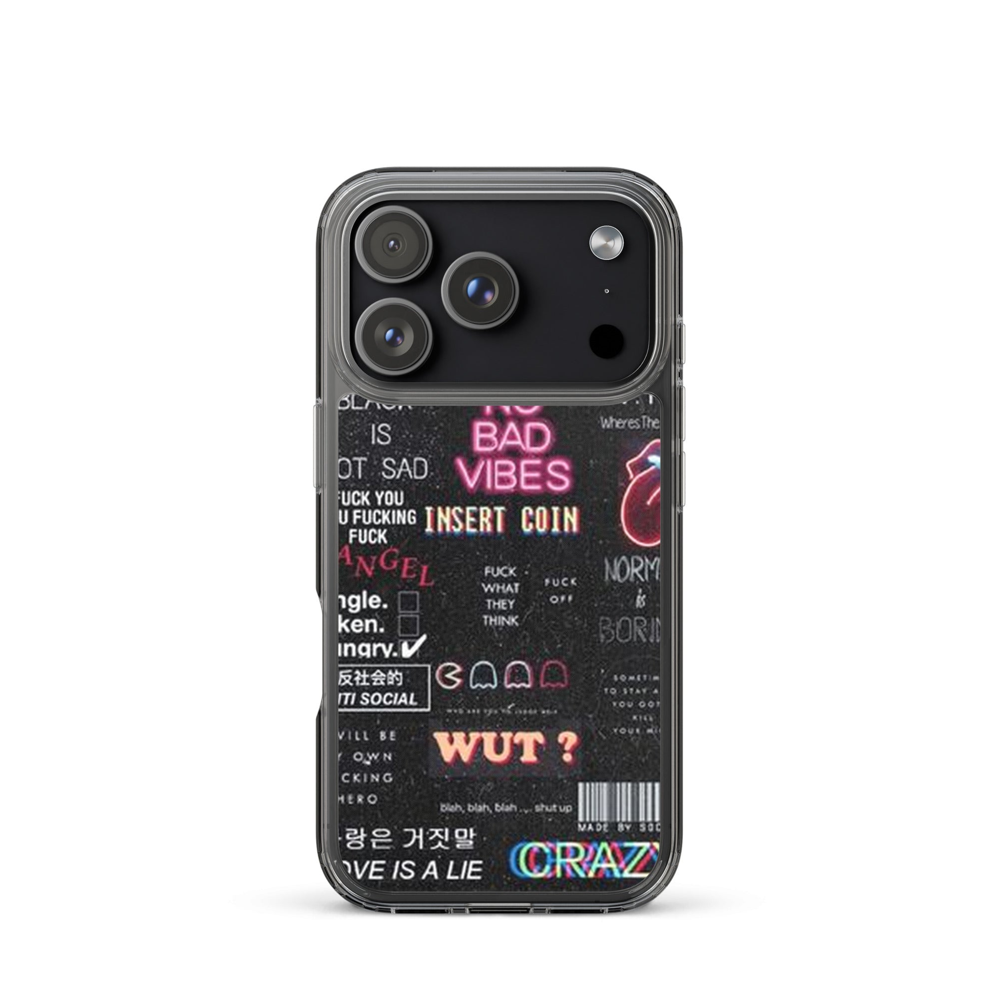 No bad vibes iPhone case