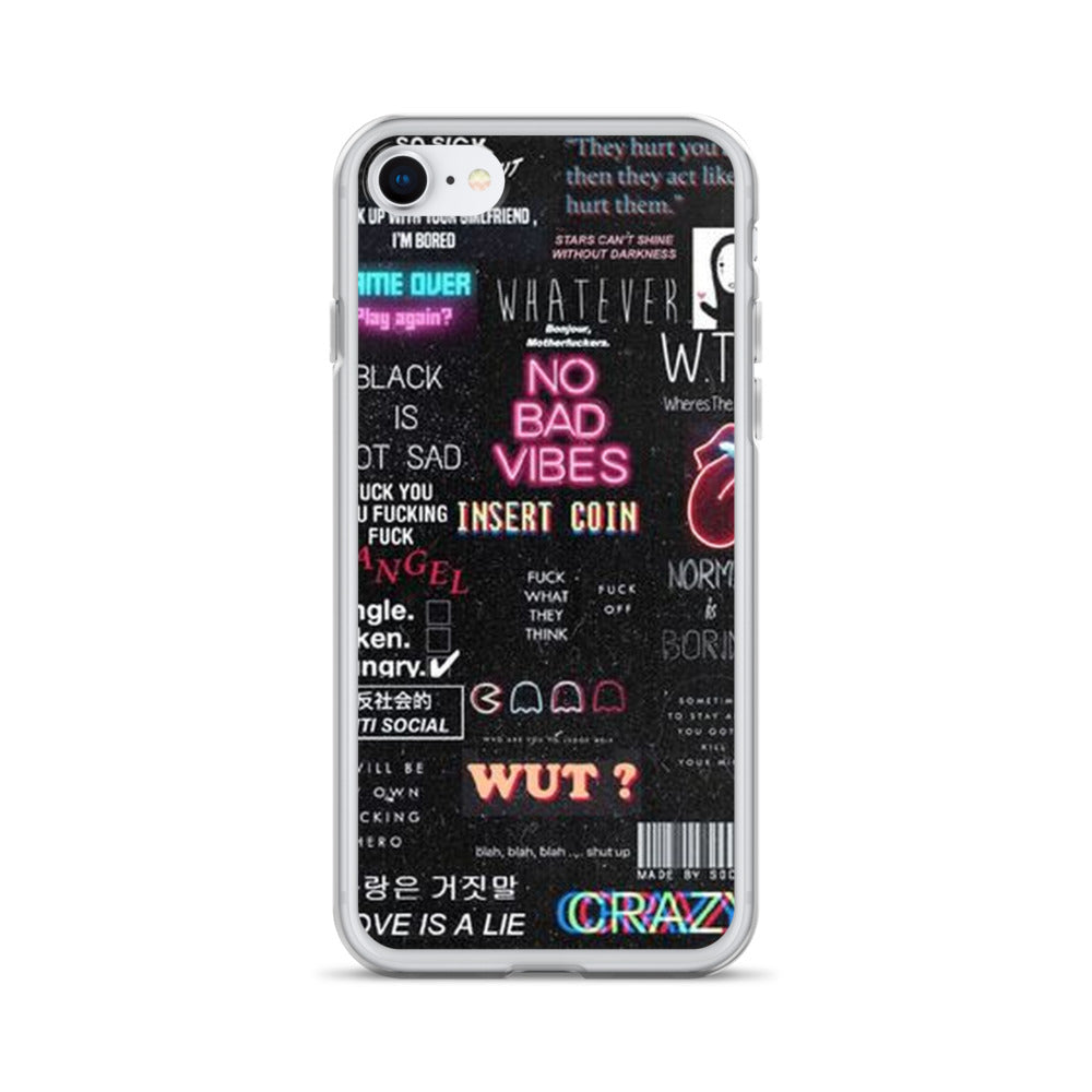 No bad vibes iPhone case