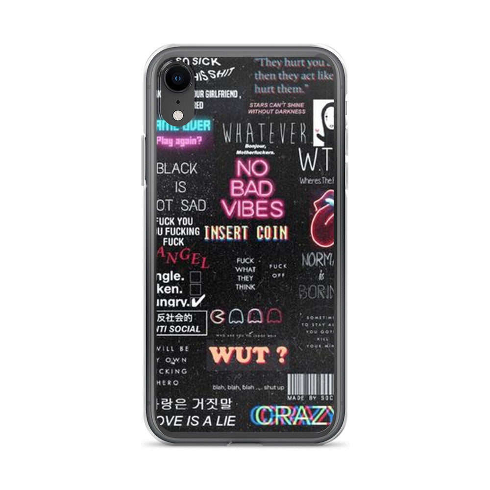 No bad vibes iPhone case