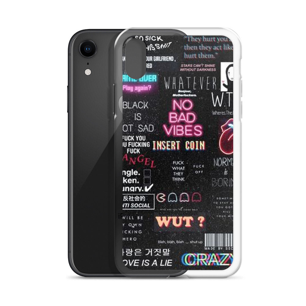 No bad vibes iPhone case