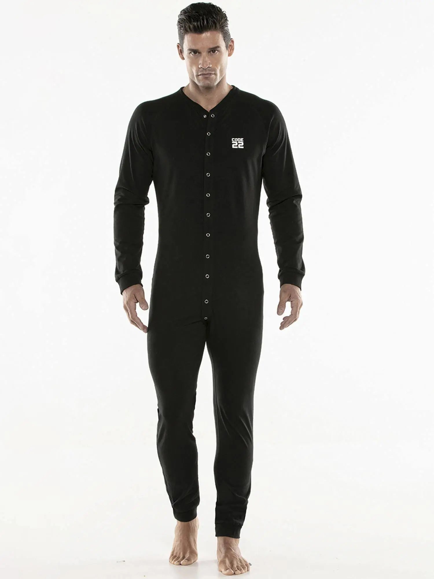 CODE 22 1010 UNION SUIT - Onesie - noodosz CODE 22 1010 UNION SUIT - Onesie Code 22 Kleidung & Accessoires:Herren:Herrenmode:Nachtwäsche nudosz.myshopify.com