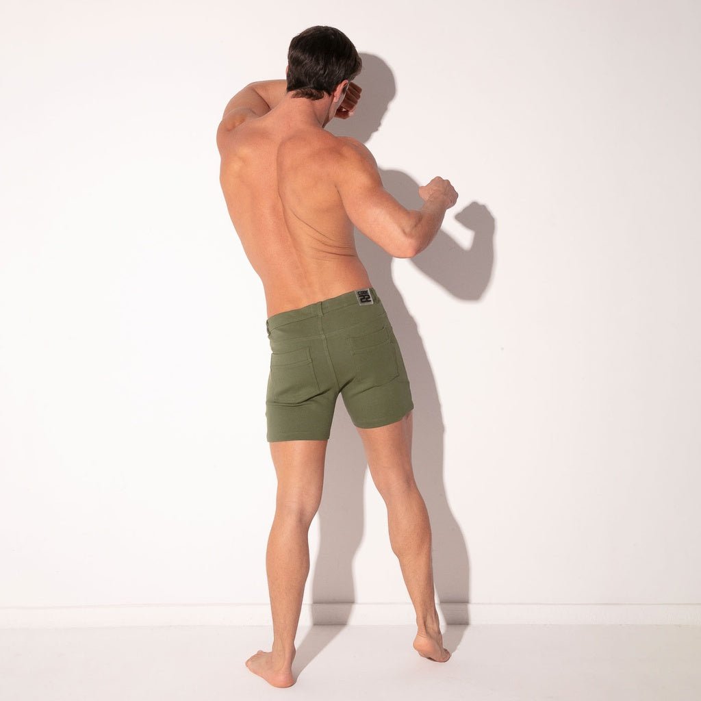 Code 22 - 5 POCKET STRETCH 9712S Chino Shorts Khaki - kurze Hose - noodosz - Code 22 -