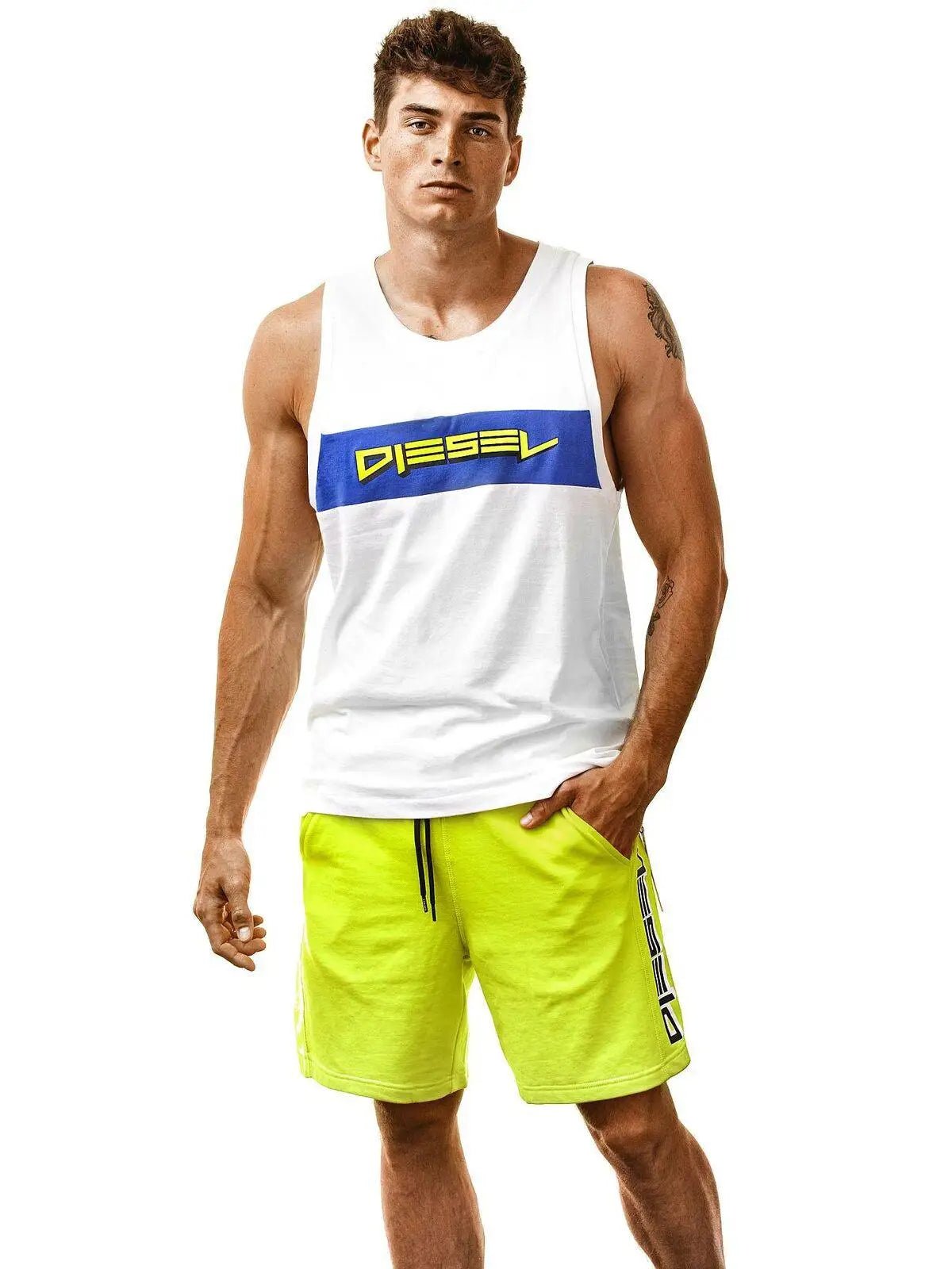 DIESEL BMOWT-LOCOARM Tank Top Fitness Stringer Muscleshirt Gym Trainingsshirt - noodosz