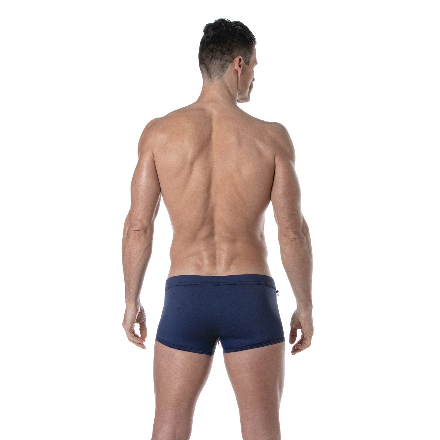 Einfarbige Badehose, Badeboxer – Navy - TOF Paris - Shop Deutschland Noodosz