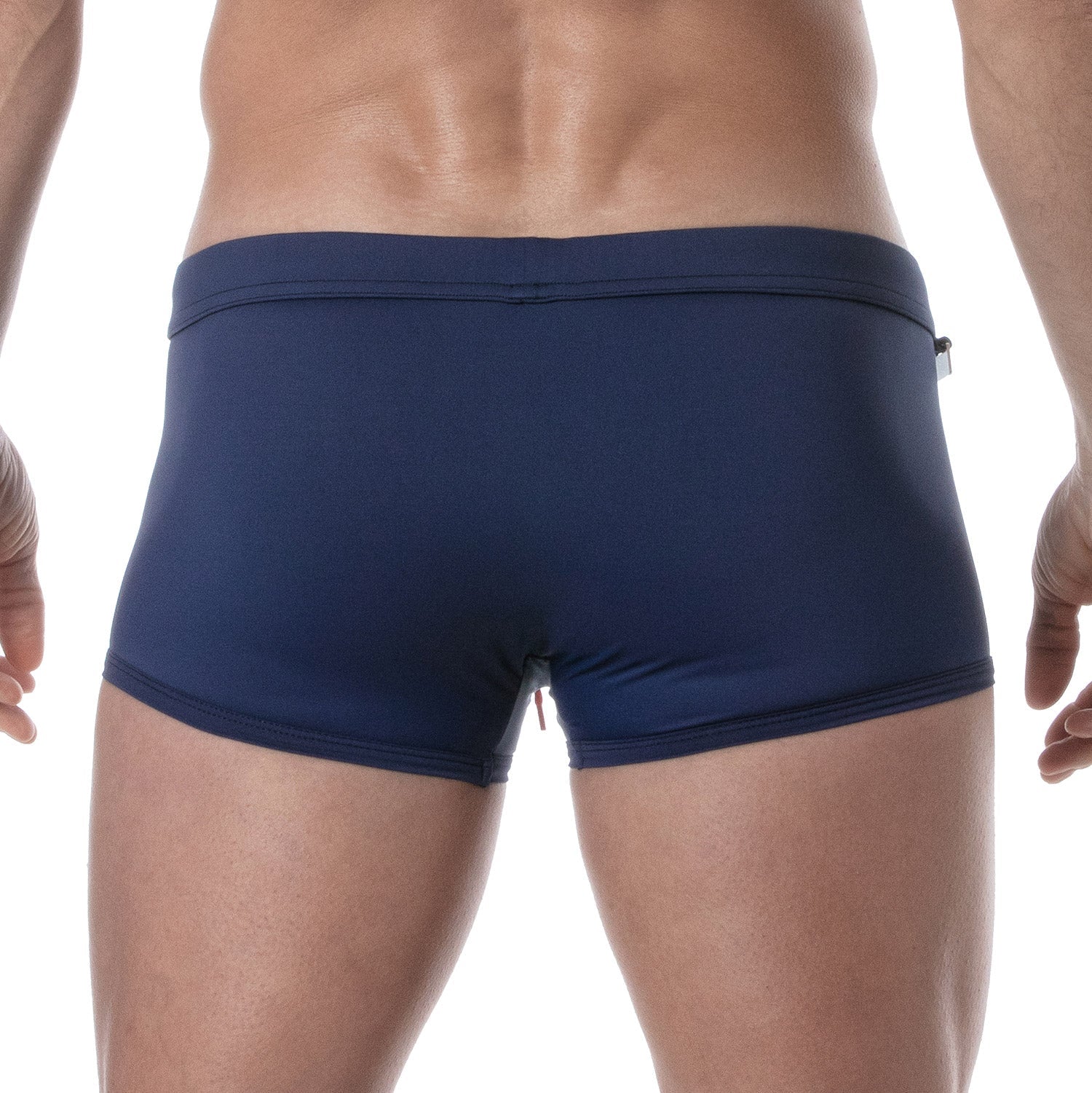 Einfarbige Badehose, Badeboxer – Navy - TOF Paris - Shop Deutschland Noodosz
