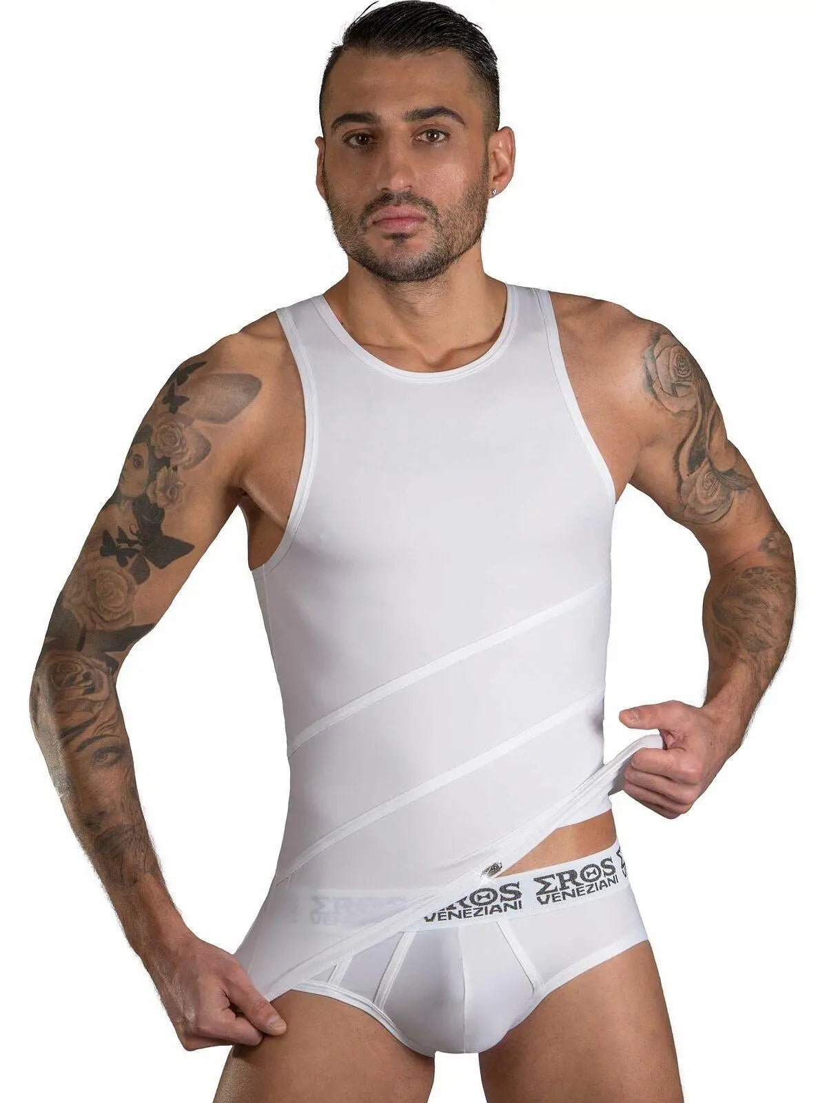 EROS VENEZIANI 7348 Herren Unterhemd - Tank Top Muskelshirt Stringer Gogo - noodosz
