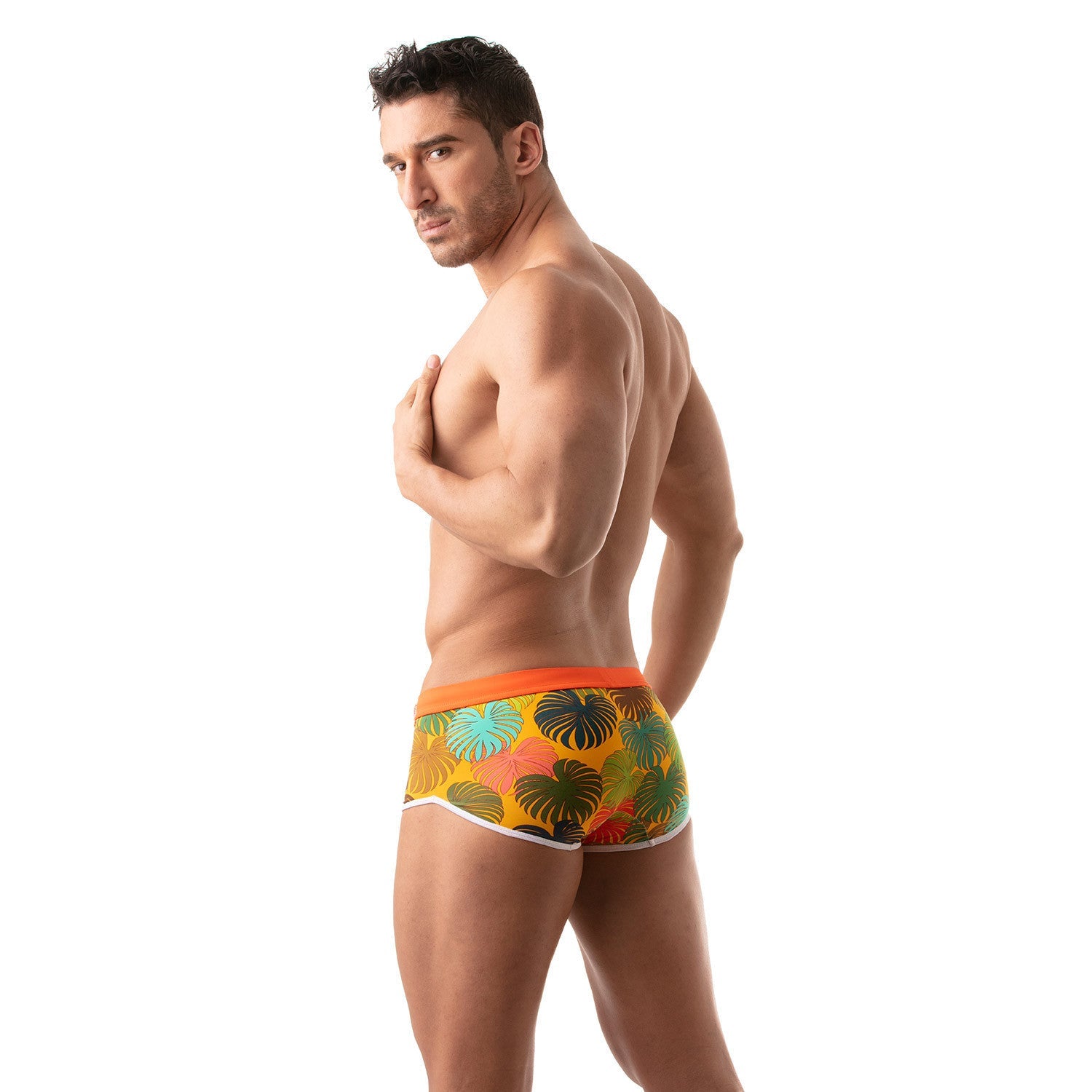 Floral Swim Trunks, Badehose Yellow - TOF Paris - Shop Deutschland Noodosz