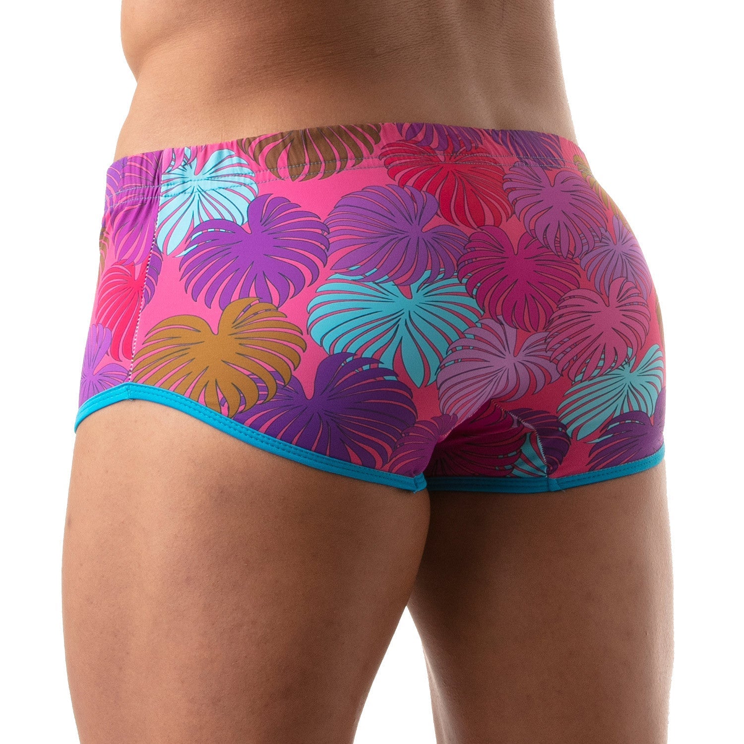 Floraler Brazilian Badehose, Badeslip Pink - TOF Paris - Shop Deutschland Noodosz