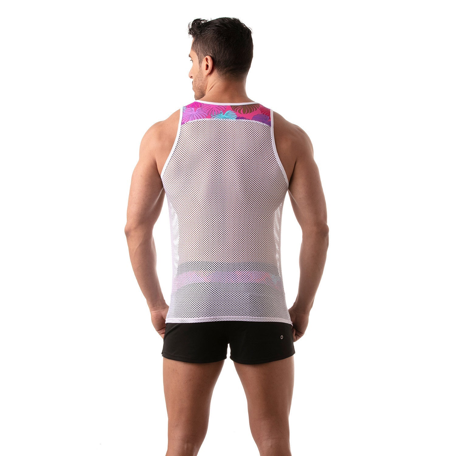 Florales Mesh - Tanktop in Pink - TOF Paris - Shop Deutschland Noodosz