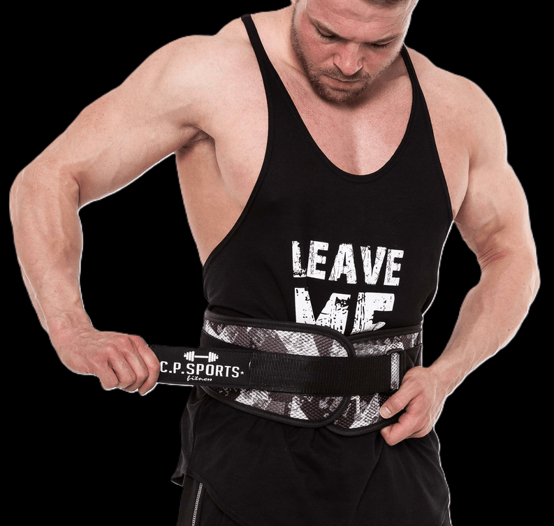 Gewichtshebegürtel / Profi - Ultraleichtgürtel - Camouflage Weiß - T7 - 3 - C.P. Sports - MG Sports Company - Shop Deutschland Noodosz