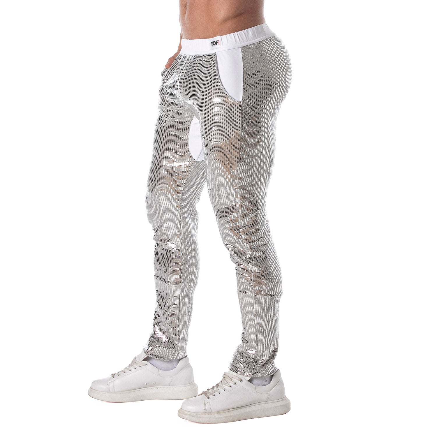 Glitter - Hose Silber – Für Dich, den selbstbewussten Mann - TOF Paris - Shop Deutschland Noodosz