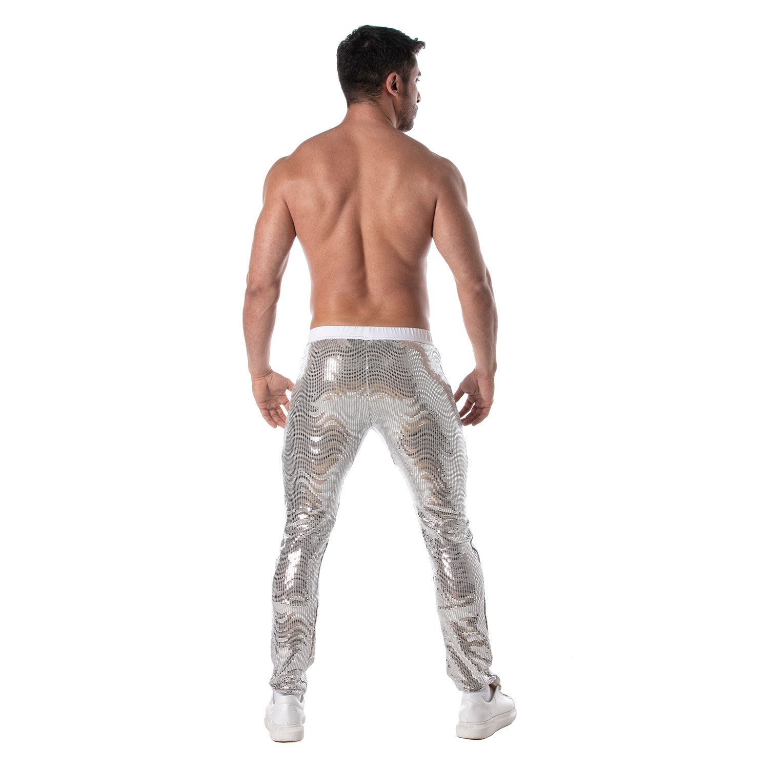 Glitter - Hose Silber – Für Dich, den selbstbewussten Mann - TOF Paris - Shop Deutschland Noodosz