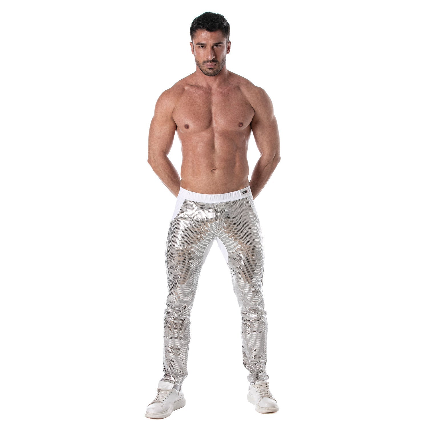Glitter - Hose Silber – Für Dich, den selbstbewussten Mann - TOF Paris - Shop Deutschland Noodosz