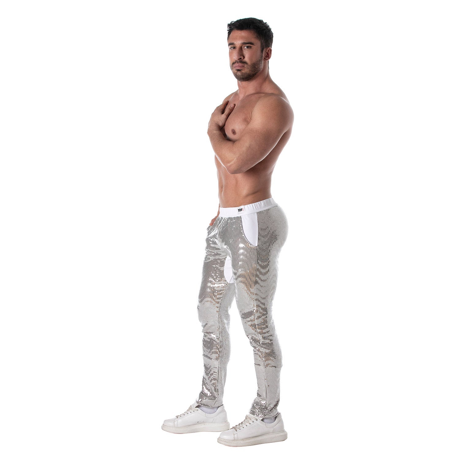 Glitter - Hose Silber – Für Dich, den selbstbewussten Mann - TOF Paris - Shop Deutschland Noodosz