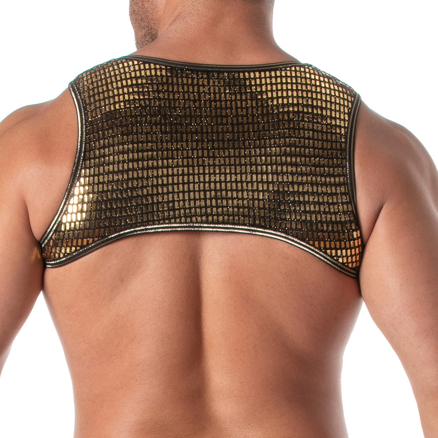 Glitzer - Harness mit Reißverschluss – Gold - TOF Paris - Shop Deutschland Noodosz