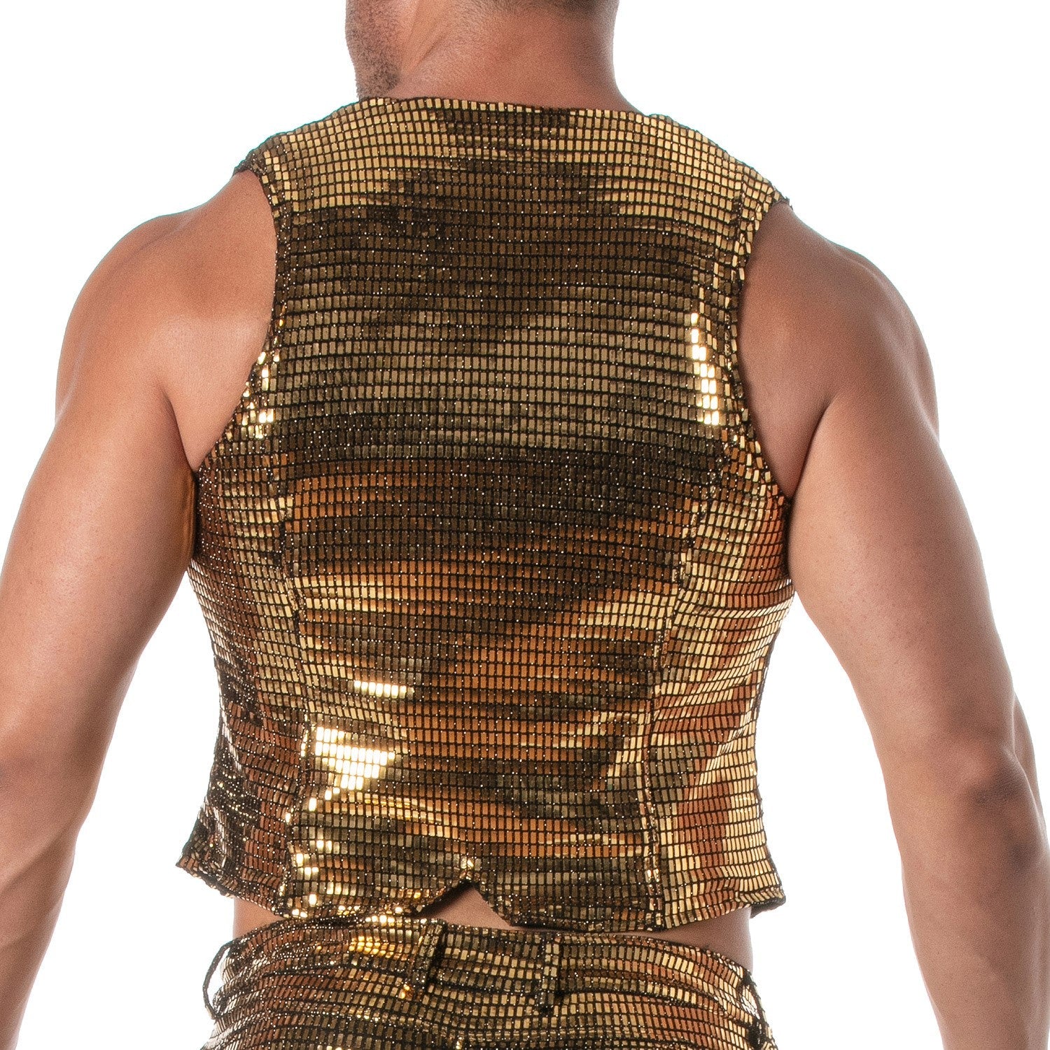 Goldene Glitzer - Ketten - Weste - TOF Paris - Shop Deutschland Noodosz
