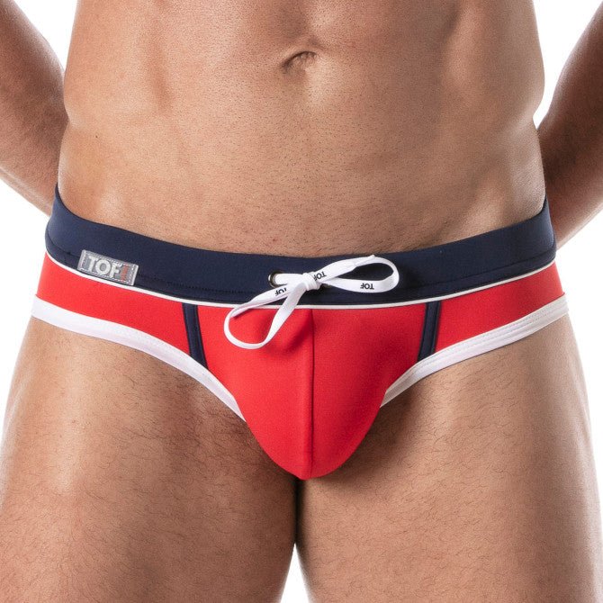 Holidays Swim Briefs Red - noodosz - TOF Paris -