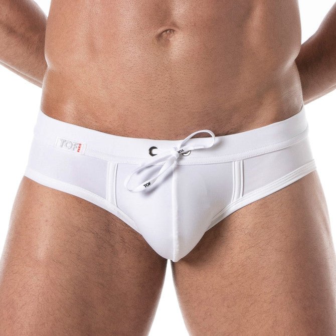 Holidays Swim Briefs White - noodosz - TOF Paris -