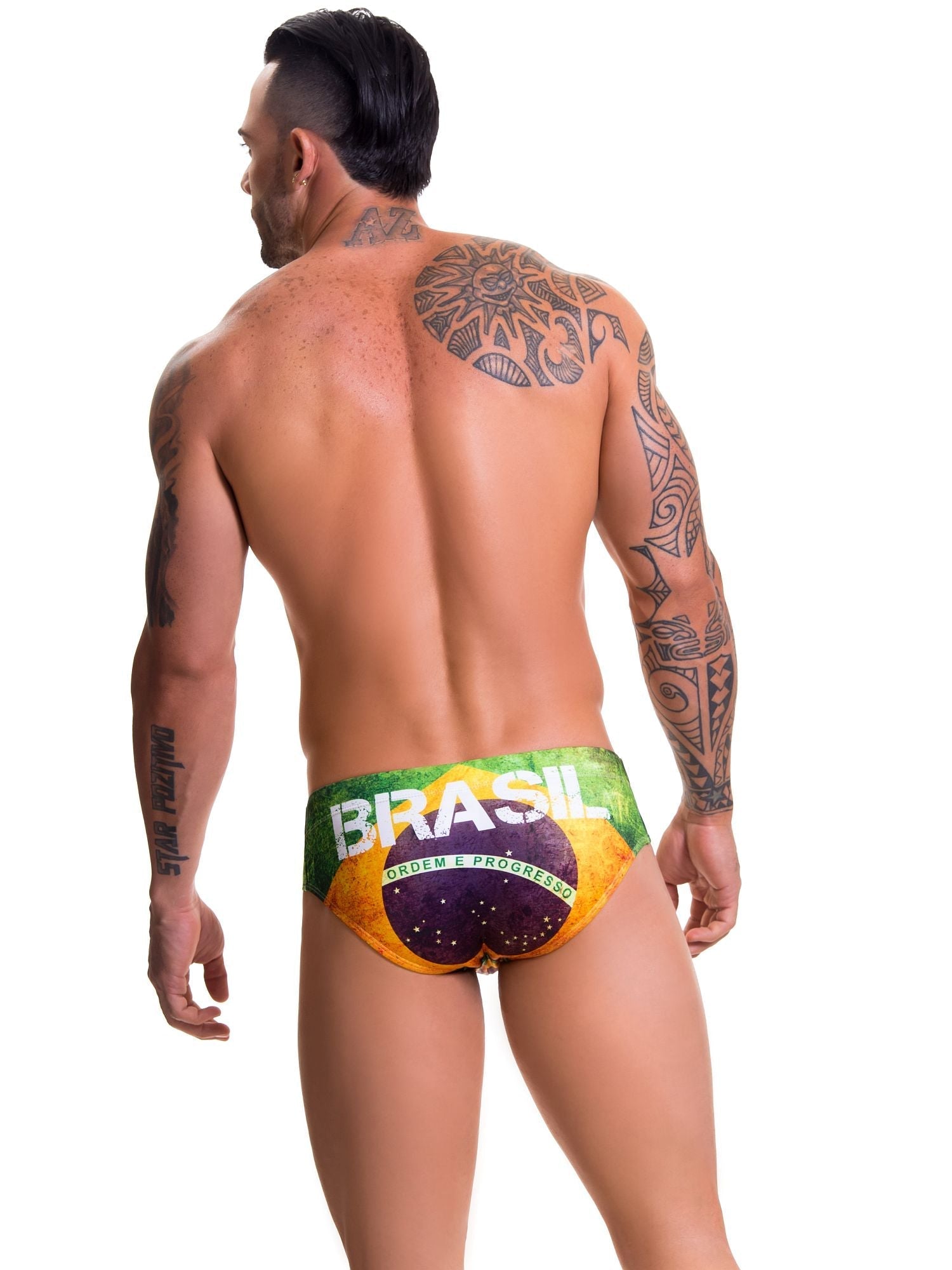 JOR 0582 BRASIL Herren Badehose, bedruckt mit Flagge - Jor - Shop Deutschland Noodosz