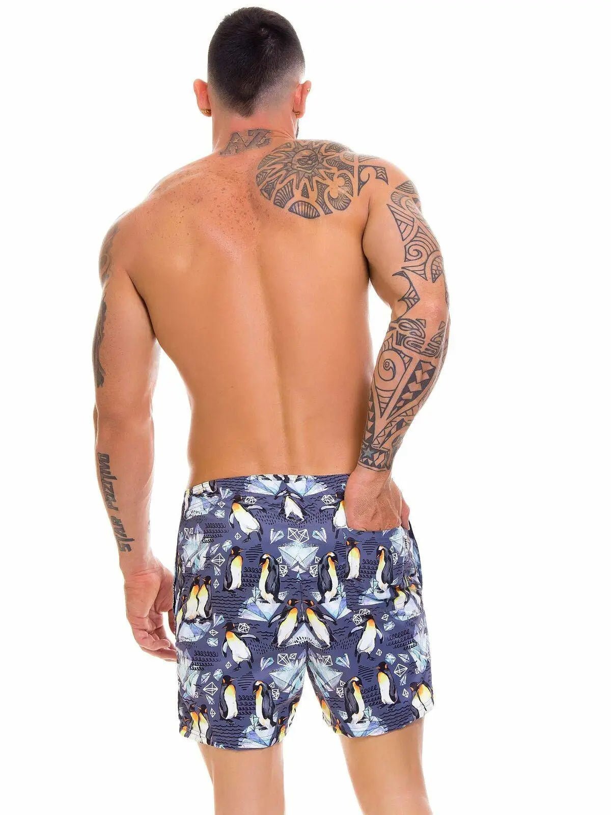 JOR 0666 SOUTH Boardshorts Blumen Badeshorts Badehose Surfershorts bedruckt Motiv - noodosz
