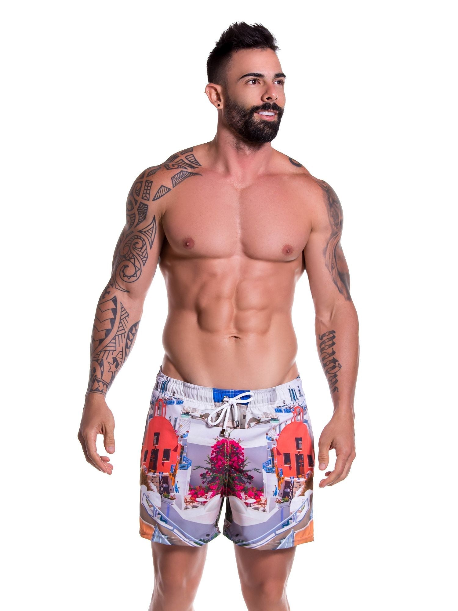 JOR 0776 MIKONOS Badeshorts, Boardshorts bedruckt - Jor - Shop Deutschland Noodosz