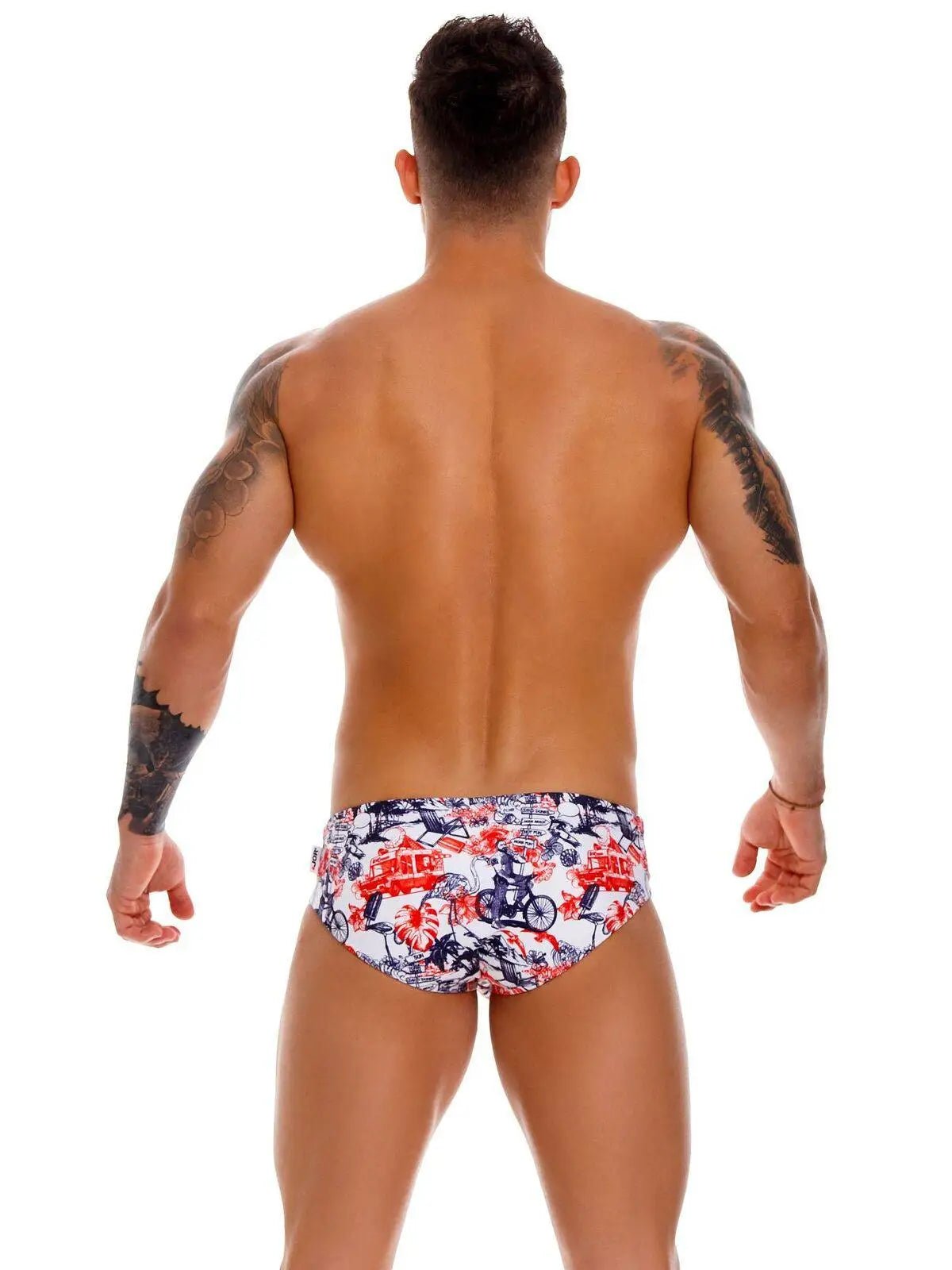 JOR 1152 JAMES Herren Badehose Badeslip Schwimmhose bedruckt mit Motiv - noodosz