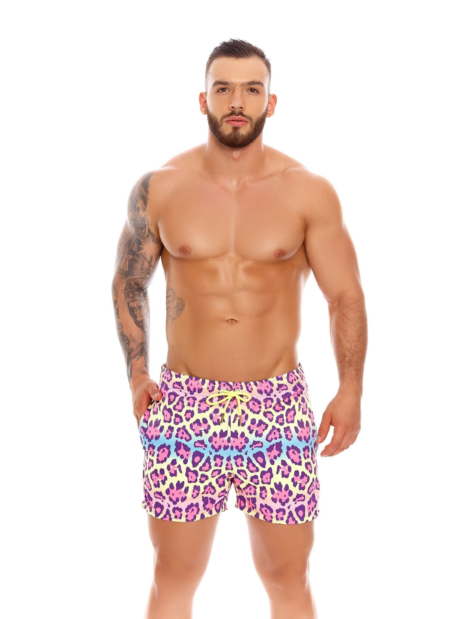 JOR 1288 HAPPY Badeshorts, Boardshorts bedruckt - Jor - Shop Deutschland Noodosz