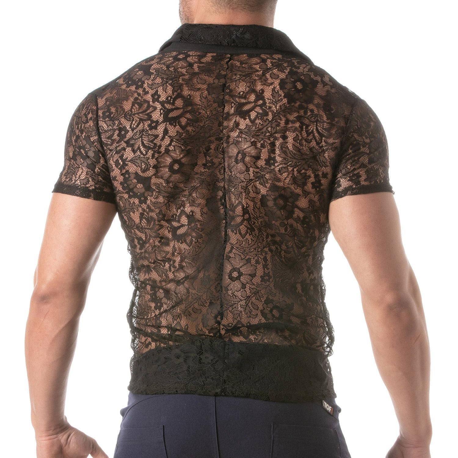Kurzärmeliges Spitzen - Shirt - TOF Paris - Shop Deutschland Noodosz
