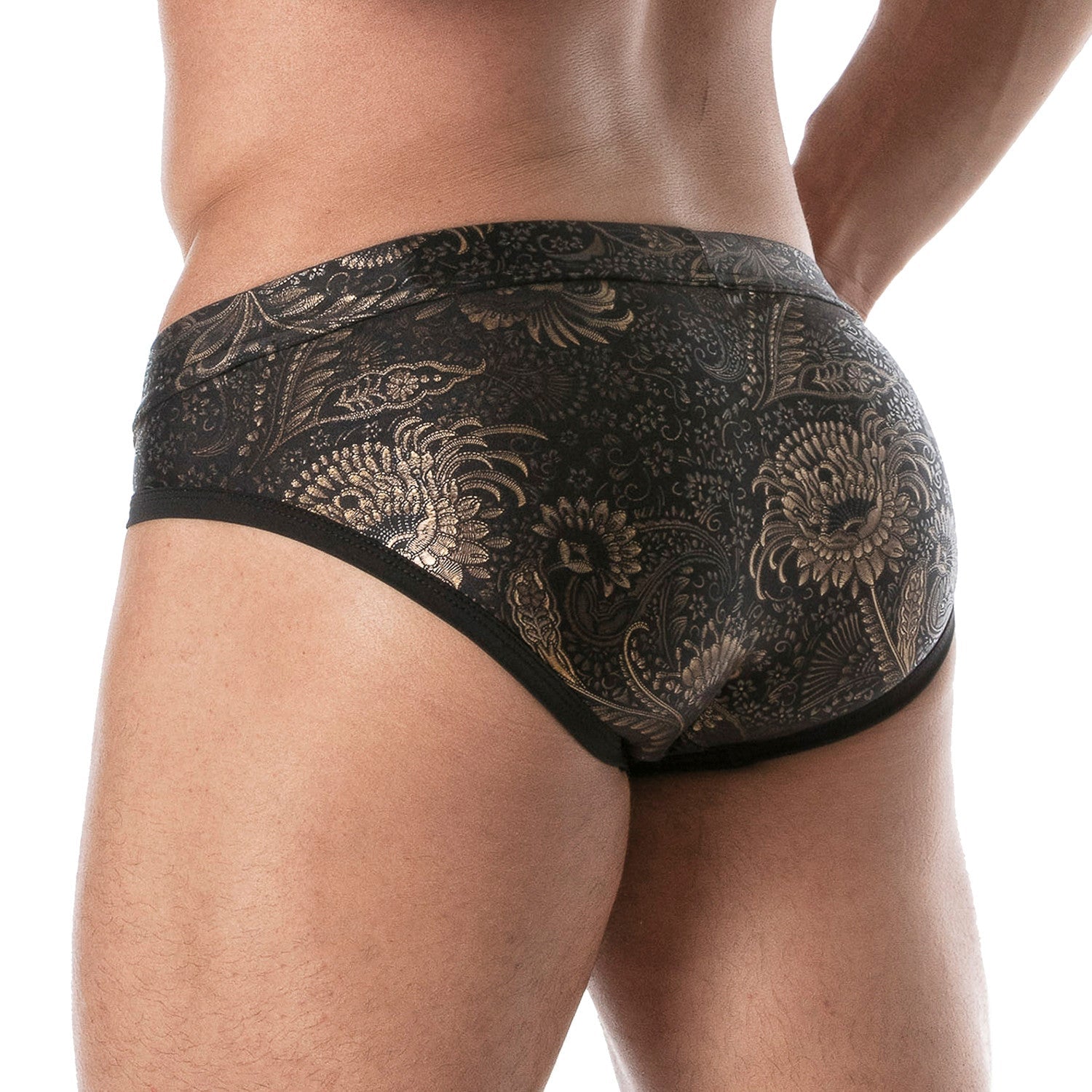 Luxuriöse Badehose, Badeslip in Gold - TOF Paris - Shop Deutschland Noodosz