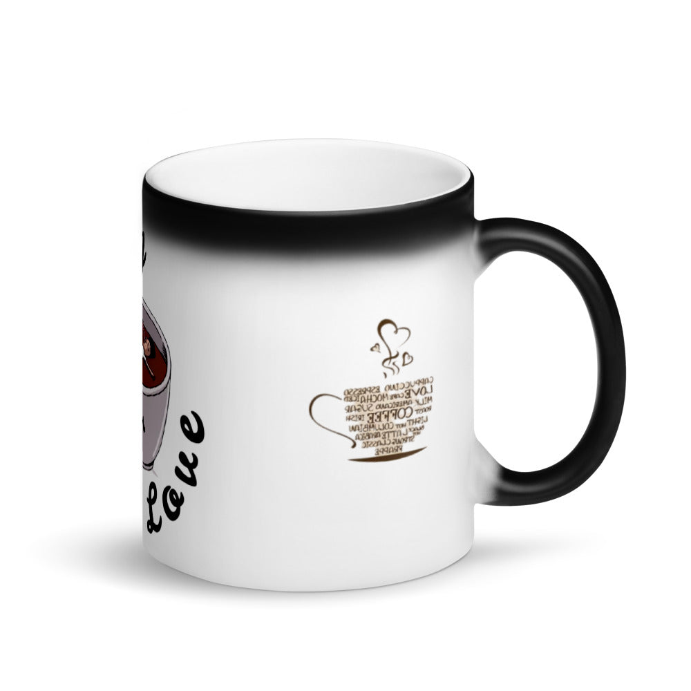 Falling in Love - Matte, black magic mug