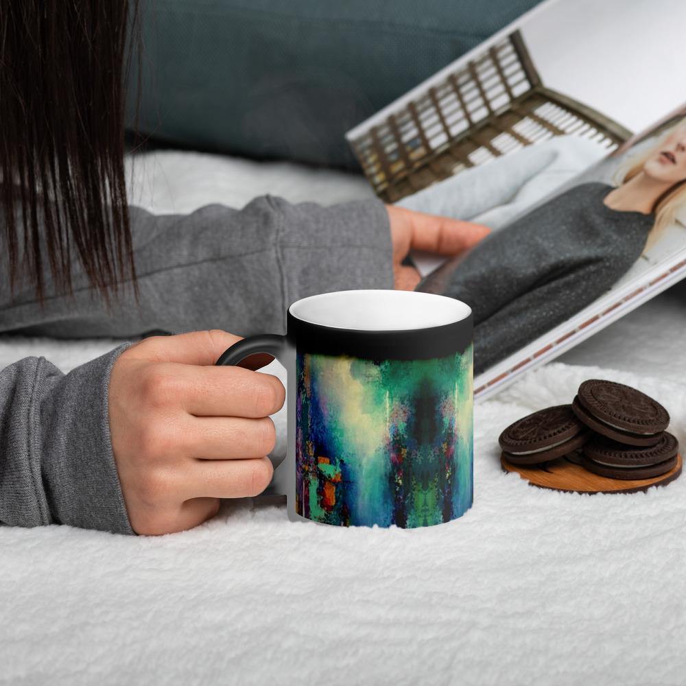 Trois - Matte, black magic mug