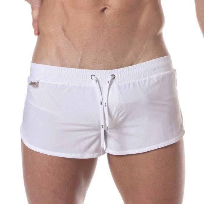 Mini Swim Shorts White - noodosz - TOF Paris -