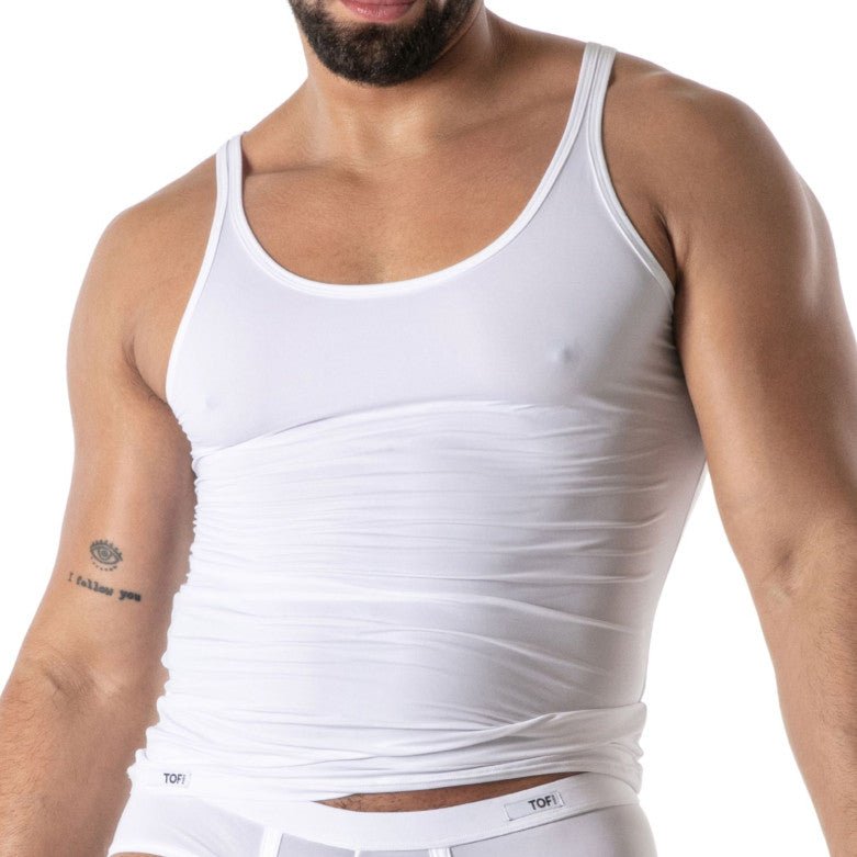 Mon Amour Microfiber Tank Top White - noodosz - TOF Paris -